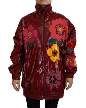 Dolce & Gabbana Floral Luxe Jacket - Red