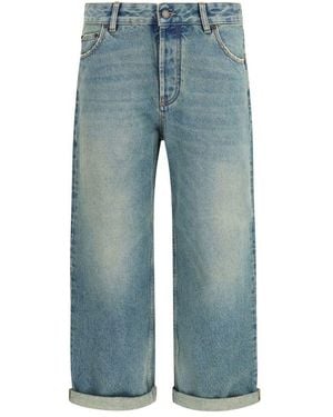 DARKPARK Blue Cotton Boyfriend Jeans