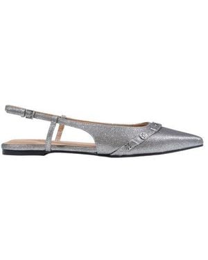 Guess Gray Polyester Platform Pumps - White