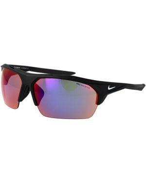 Nike Black Plastic Sunglasses - Purple