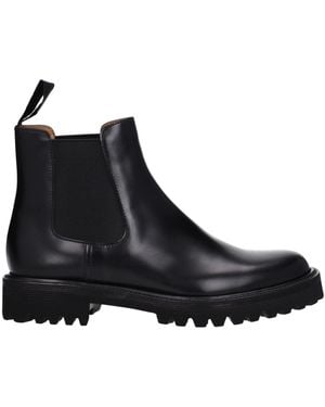 Church's Black Leather Ankle Boots