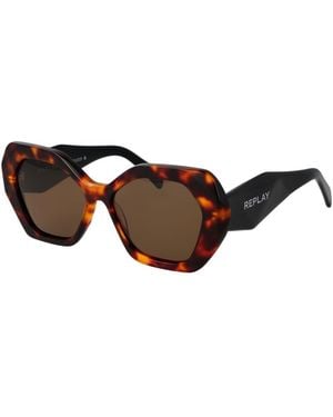 Replay Acetate Sunglasses - Brown