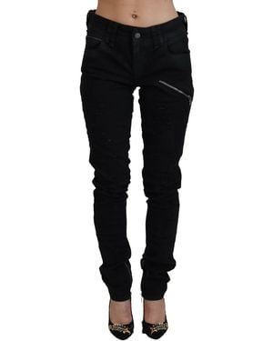 John Galliano Chic Mid Waist Flared Jeans - Black