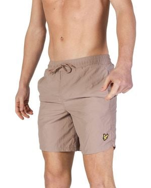 Lyle & Scott Grey Nylon Swimwear - Natural