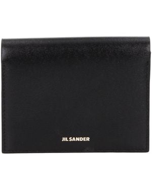 Jil Sander Black Leather Cardholder