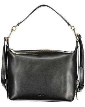 Furla Nero Leather Bag - Black