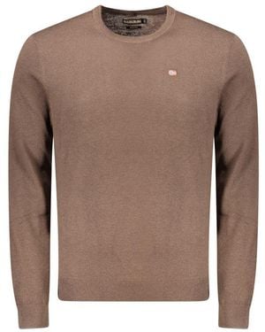 Napapijri Brown Wool Men's Jumper