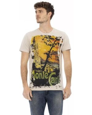 TRUSSARDI ACTION Beige Cotton Men T - Green