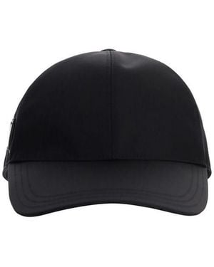 Prada Black Recycled Polyamide Cap (baseball Hat)