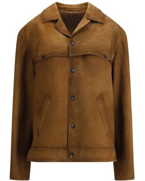 Prada Leather Jacket - Brown