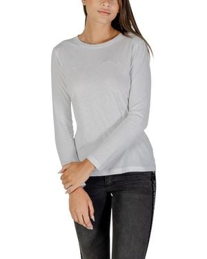 ARMANI EXCHANGE White Cotton Long Sleeve T - Grey