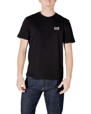 EA7 Bicolor Cotton T - Black