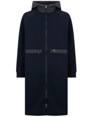 Herno Blue Cotton Coat