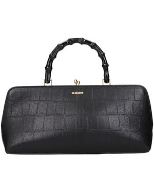 Jil Sander Black Leather Handbag
