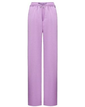 Herno Purple Polyester Casual Pants
