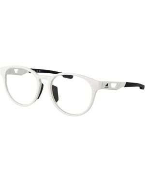 adidas White Plastic Glasses (frames) - Metallic