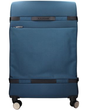 Piquadro Blue Fabric Luggage And Travel