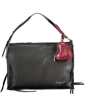 Desigual Nero Poliuretano Handbag - Black