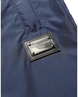 Dolce & Gabbana Dark Blue Polyester Jogger Sweatpants Pants