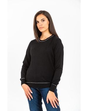 Gas Black Cashmere Sweater