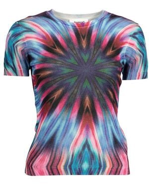 Desigual Viscose Jumper - Blue