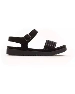Péché Originel Black Textile Sandal