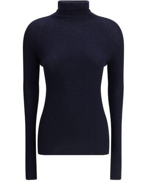 Sa Su Phi Cashmere Turtleneck Jumper - Blue