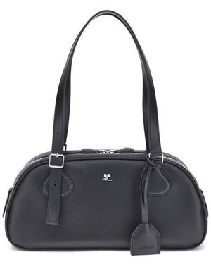 Courreges Friday Medium Shoulder Bag - Black