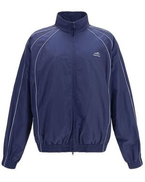 Balenciaga Blue Cotton Shell Jacket