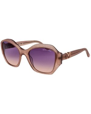MARCIANO BY GUESS Natural Acetate Sunglasses - Purple