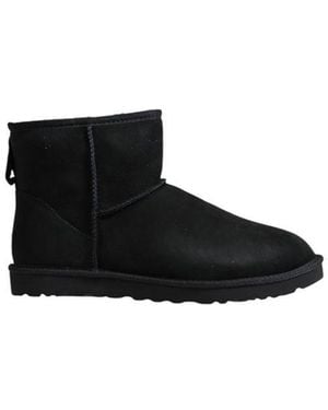 UGG Black Suede Leather Ankle Boots