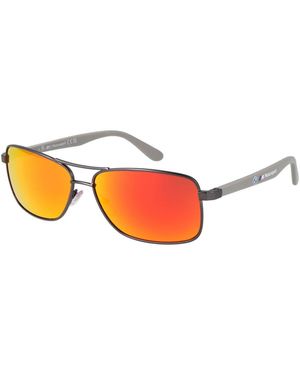 BMW Grey Men Sunglasses - Red