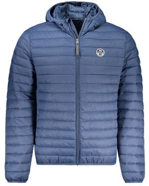 North Sails Blu Poliammide Men's Jacket - Blue
