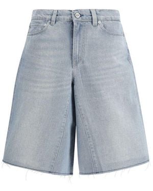 Our Legacy Blue Cotton Bermuda Shorts