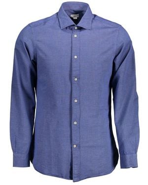 U.S. POLO ASSN. Blue Cotton Men Shirt
