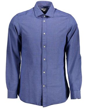 U.S. POLO ASSN. Blue Cotton Men Shirt