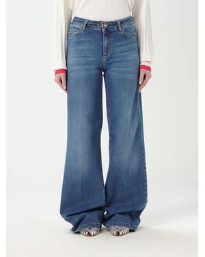 Liu Jo Blue Cotton Flared Jeans