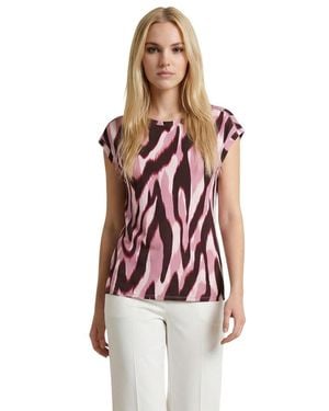 Street One Multicolour Viscose Blouse - Red