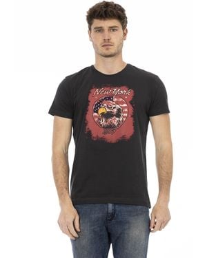 TRUSSARDI ACTION Black Cotton T