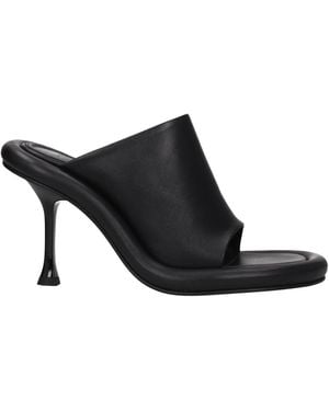 JW Anderson Black Leather Sandal
