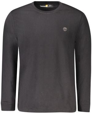 Timberland Black Cotton Men T - Gray