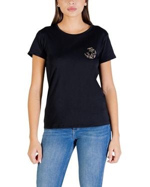 Liu Jo Cotton T-Shirt - Black