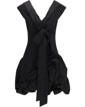 Magda Butrym Black Cotton Cocktail Dress