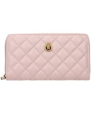 Versace Leather Wallet - Pink