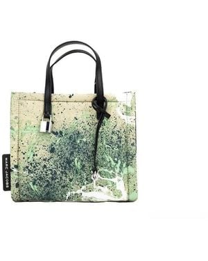 Marc Jacobs Mini Multi Splatter Paint Print Nylon Crossbody Tote Handbag - Green