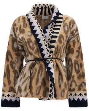forte_forte Alpaca Vicugna Pacos Cardigan - Brown