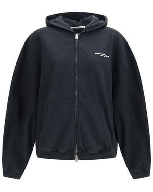 Alexander Wang Black Cotton Sweatshirt - Blue