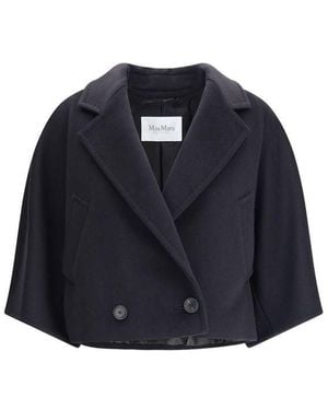Max Mara Galea Caban Coat - Blue