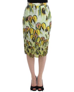 Lanre Da Silva Ajayi Multicolour Organza Pencil Skirt - Green