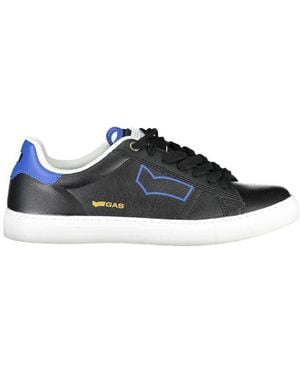 Gas Black Polyester Sneaker - Blue